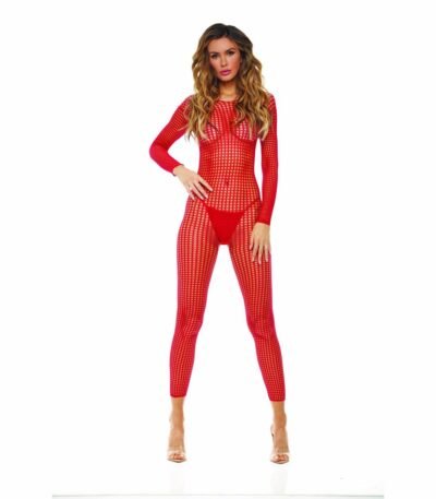 René Rofé Bodystocking Red (One size)