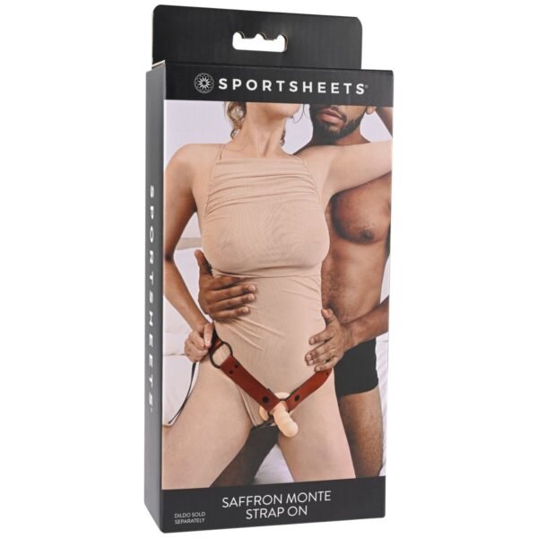 Sportsheets Kinky Pinky Cuffs with Tethers Saffron Back