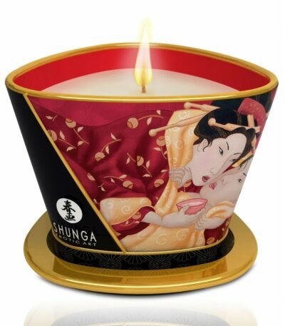 Shunga Massage Candle Strawberry Champagne 170 ml