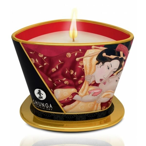 Shunga Massage Candle Strawberry Champagne 170 ml