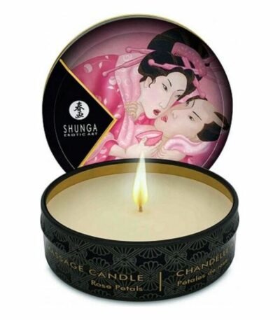 Shunga Massage Candle Rose Petals