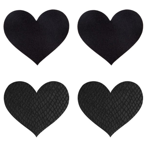 Peekaboo Nipple shield Black One size Hearts