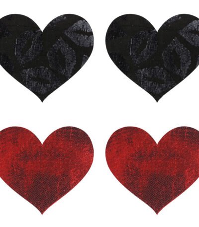 Peekaboo Nipple shield Black One size Hearts