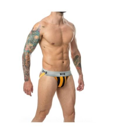 Mob Eroticwear Thong Black Orange M