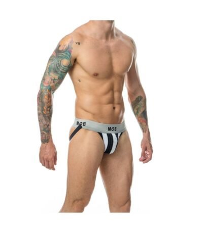 Mob Eroticwear Thong White Black S