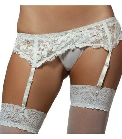 Seven Til Midnight Suspender 9555 White (Size S/M) (34-38)