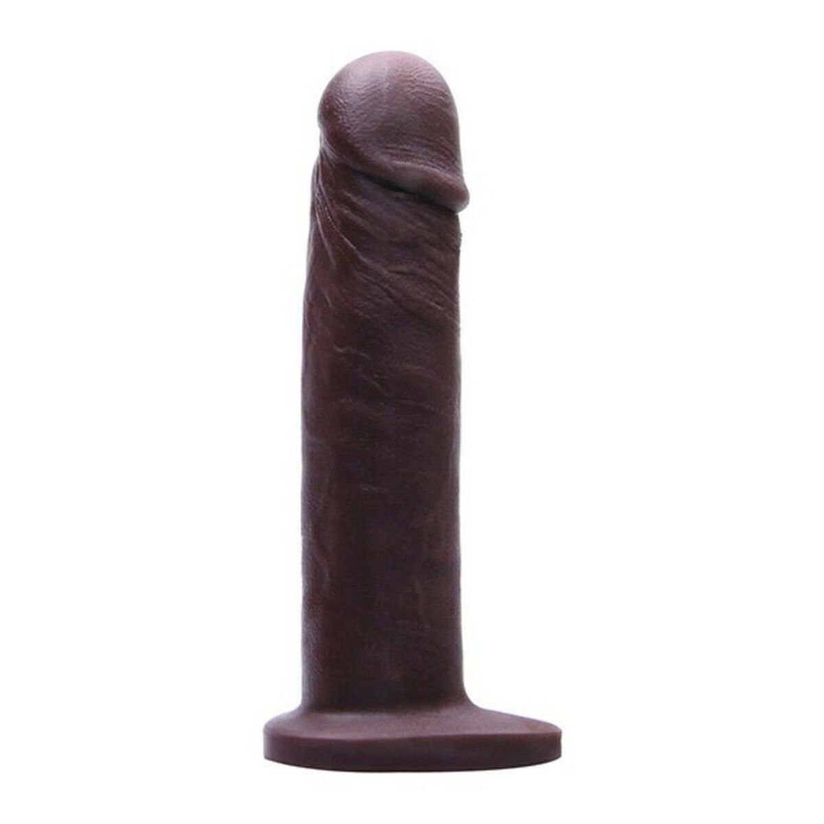 Tantus Realistic Dildo Vibrator With relief Silicone Dark brown