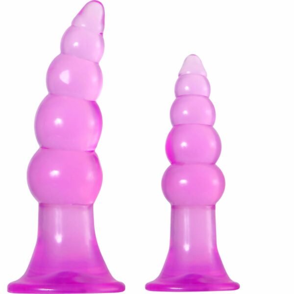 Adam & Eve Anal plug Jelly Butt Pink 2 Pieces