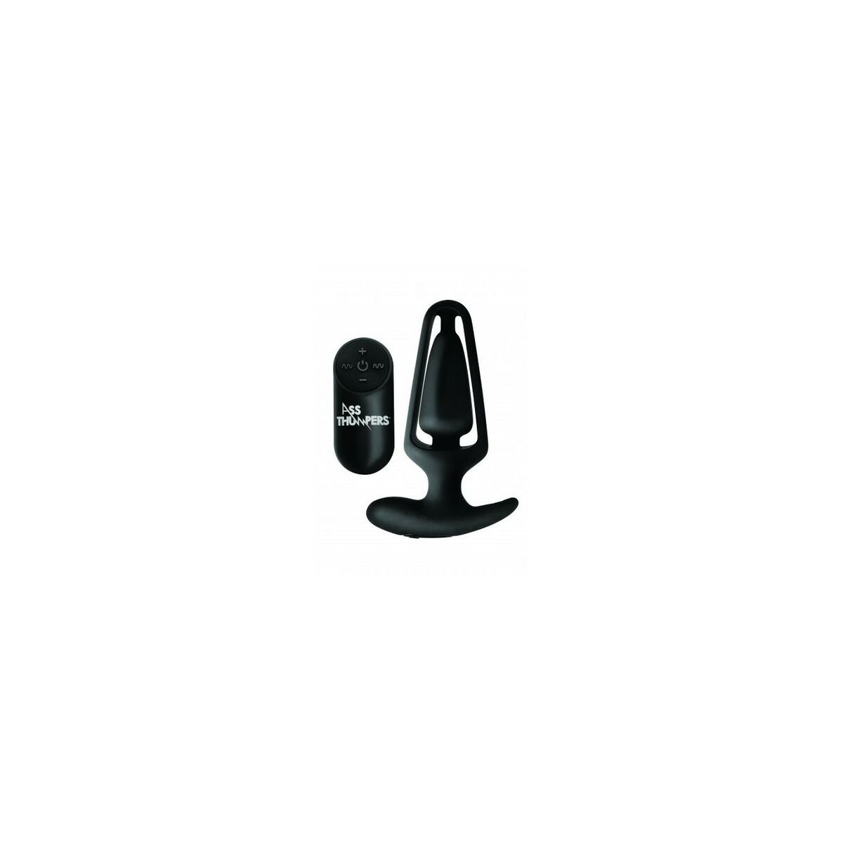 XR Anal Vibrator Black Silicone