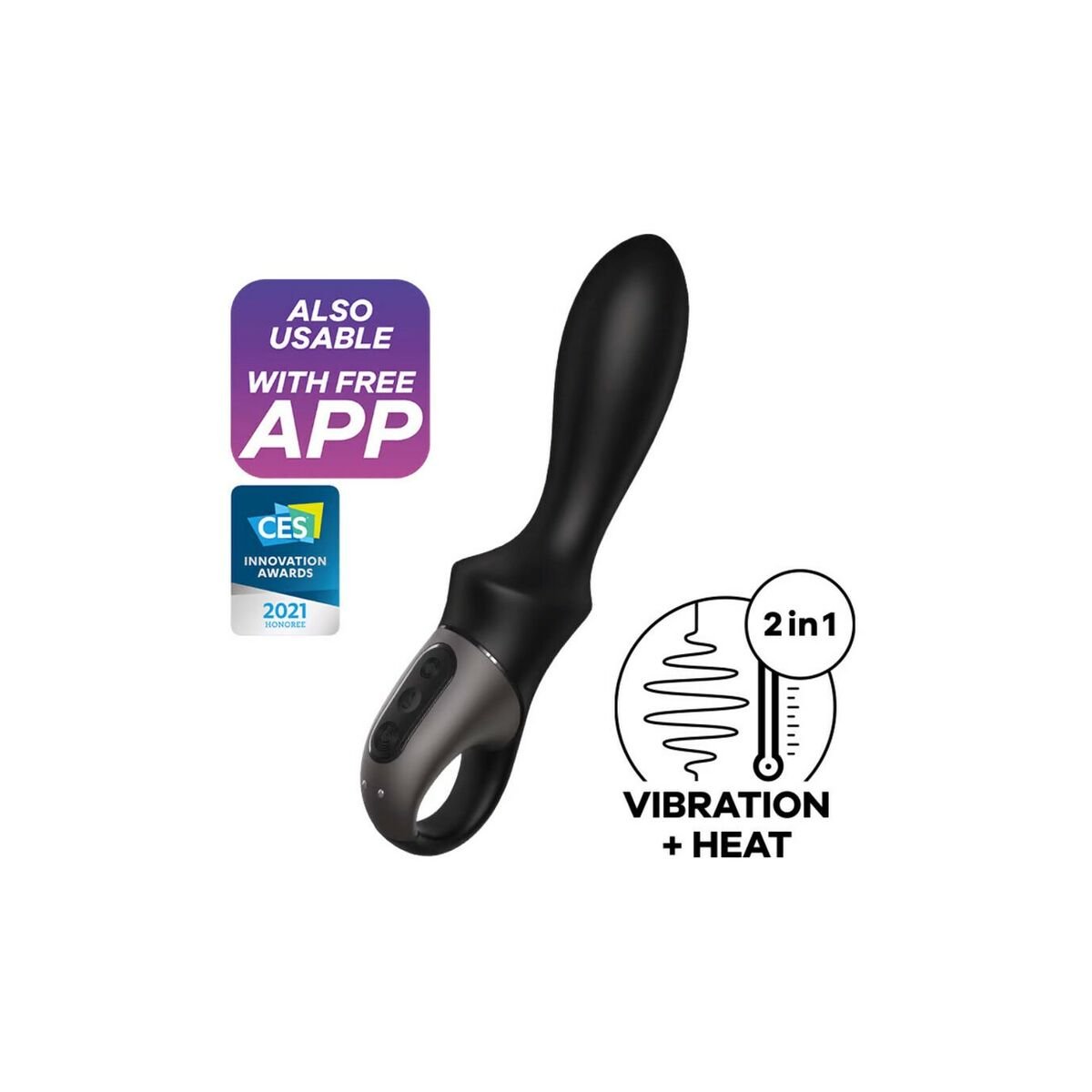 Satisfyer Cassini Anal Vibrator Black
