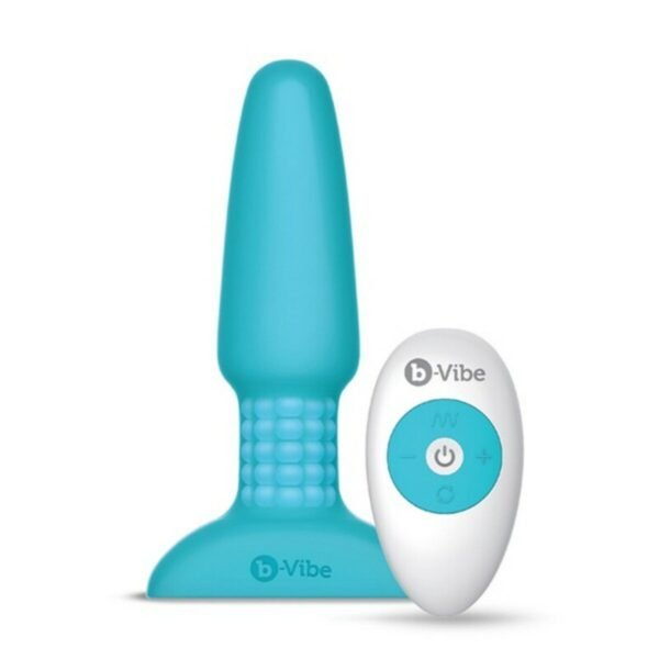 B-Vibe Rimming Remote Control Plug Teal 2 RIMMING PLUG 2 Blue