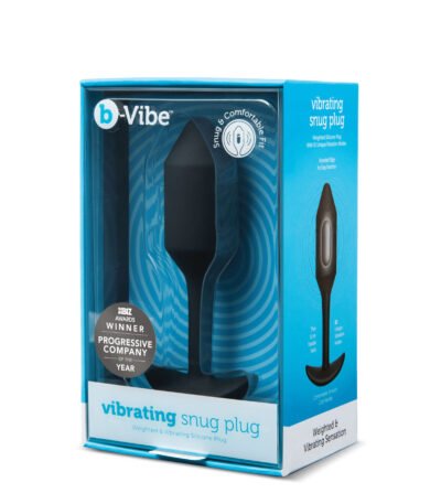 B-Vibe Snug M Anal Plug Vibrating Black