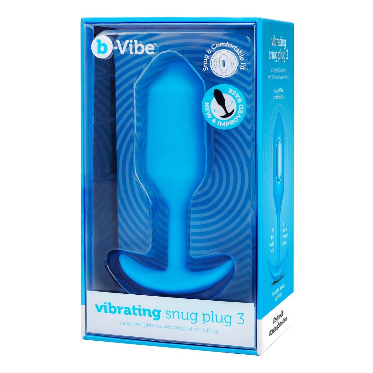 B-Vibe Anal plug Vibrating Snug 3 Blue (3