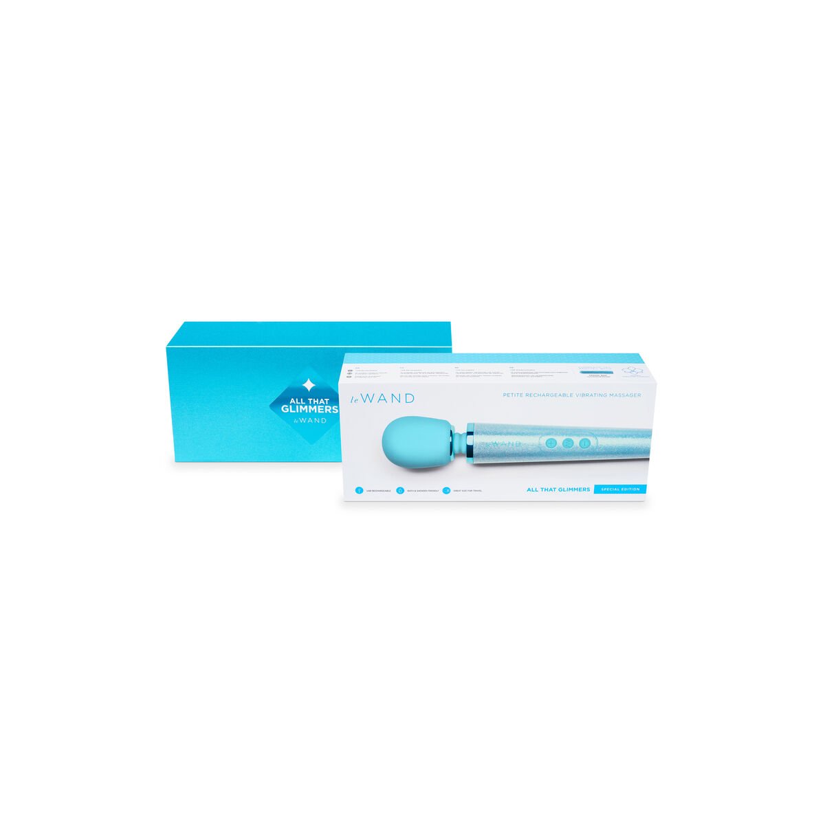 Le Wand Vibrator All That Glimmers Set Pastel Blue