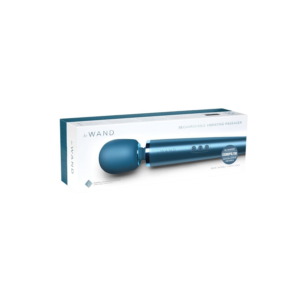 Le Wand PalmPower-Recharge Wand Massager Pacific Blue