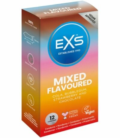 EXS Condoms Mixed Chocolate Tail Strawberry Chewing gum 12 Units