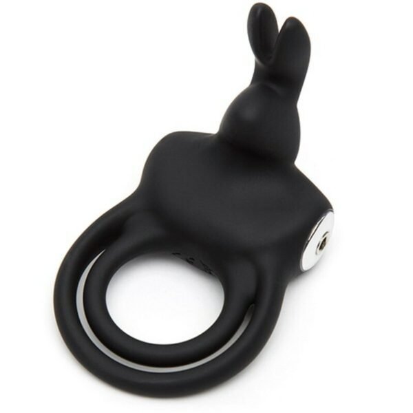 Happy Rabbit Rabbit Love Vibrating Ring 06500 Black
