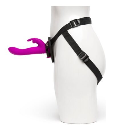 Happy Rabbit Rabbit Vibrator Strap-On Harness Set Purple 12