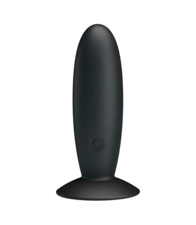 Pretty Love Vibrating Butt Plug Silicone Suction cup Black