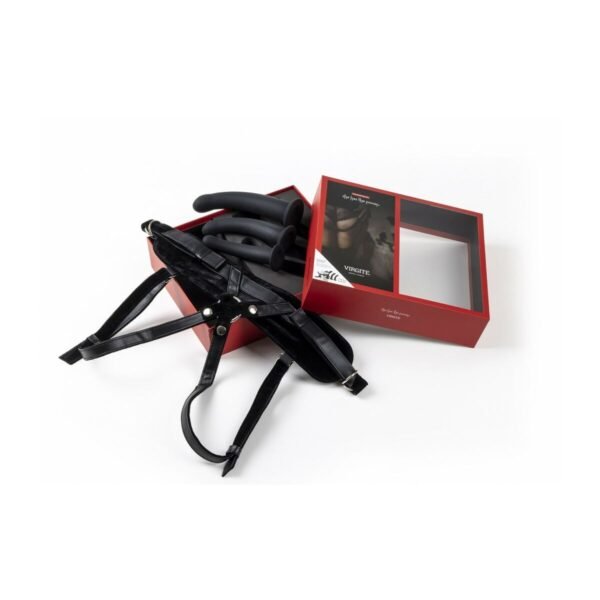 Virgite Strap-On Dildo Black S/M/L