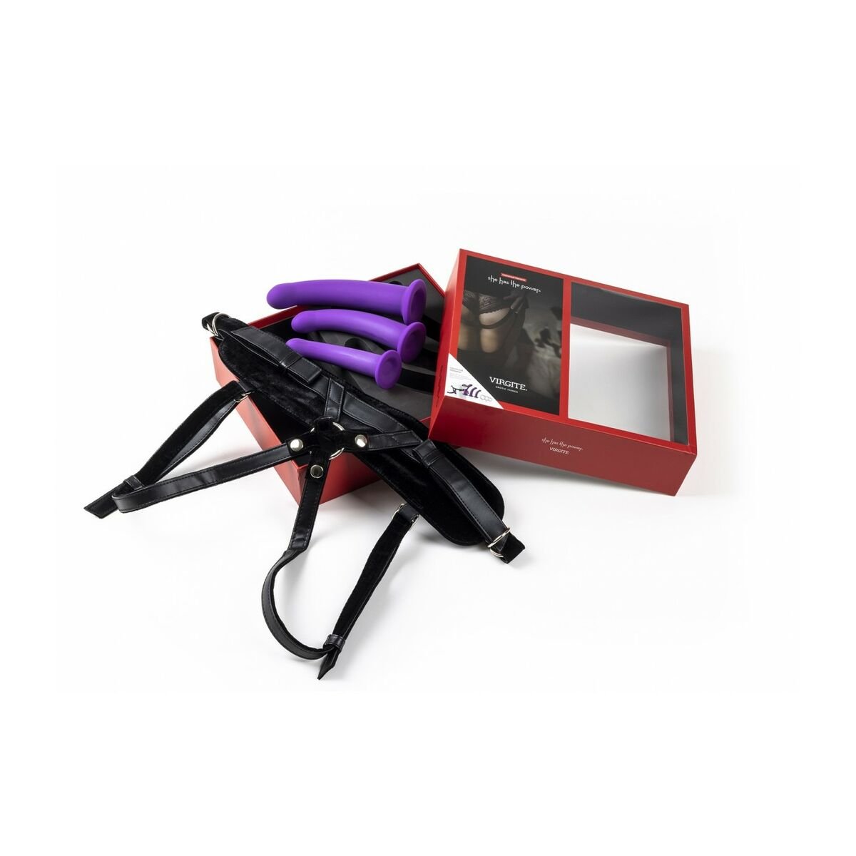 Virgite Strap-On Dildo Purple S/M/L