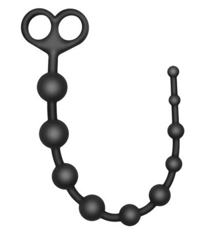 S Pleasures Anal Beads Flexer Black Silicone