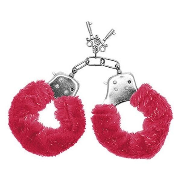 S Pleasures Cuffs Furry Red