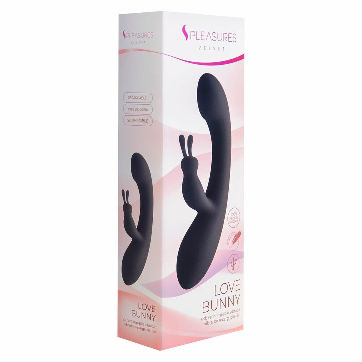 S Pleasures Rabbit Vibrator Black Pink (18