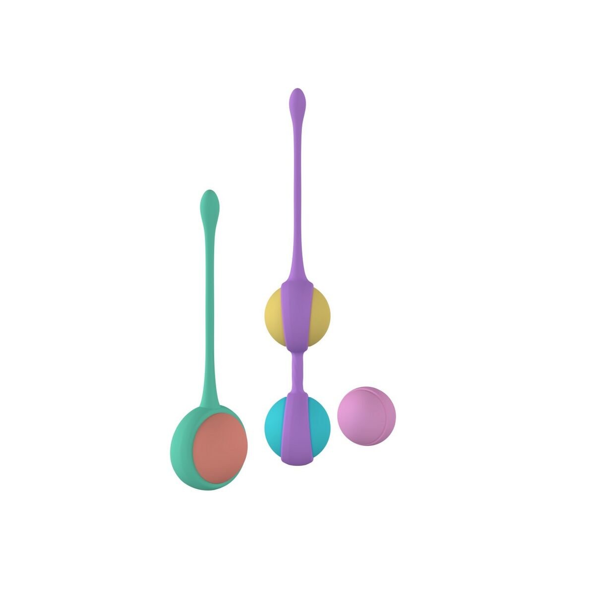 Party Color Toys Weighted Kegel Training Kit Silicone 3 Pieces