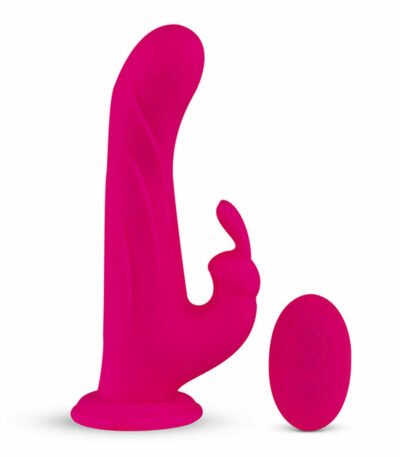 FeelzToys Rabbit Vibrator Whirl-Pulse & Remote Control  Fuchsia