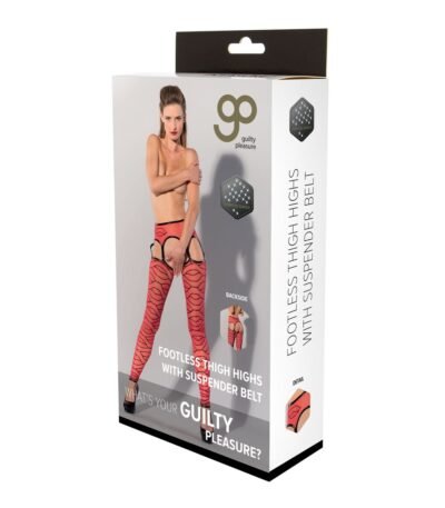 Guilty Pleasure Stockings Red (S)