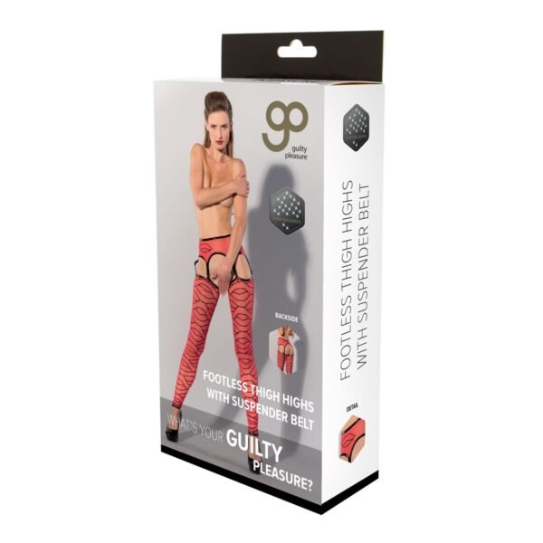 Guilty Pleasure Stockings Red (L)