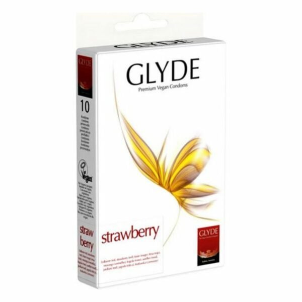 Glyde Condoms Strawberry 18 cm (10 uds)