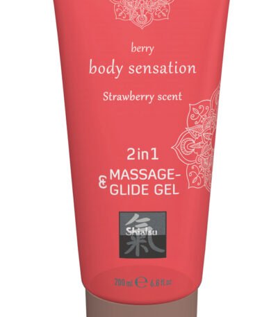 Shiatsu Massage- & Glide Gel 2 in 1 - Strawberry